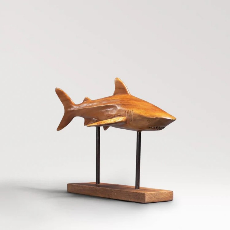 Shark Wood Sculpture