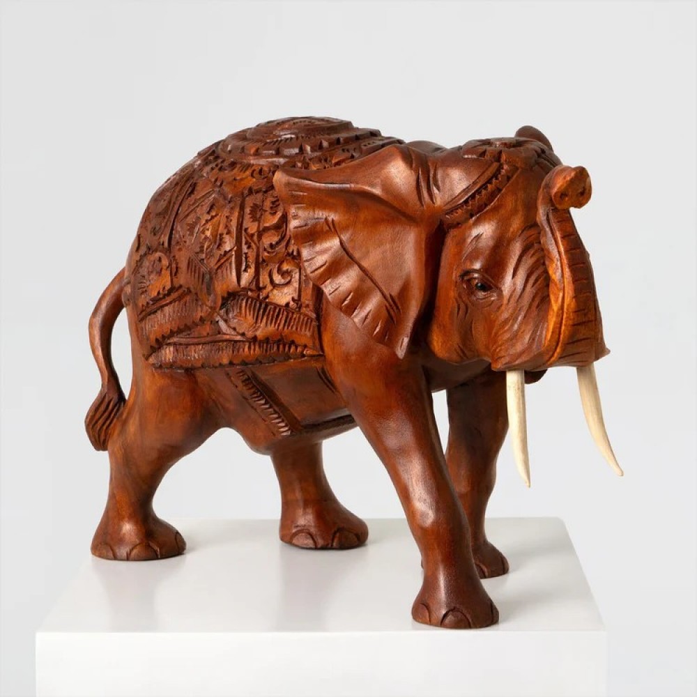Elephant Wood Sculpture