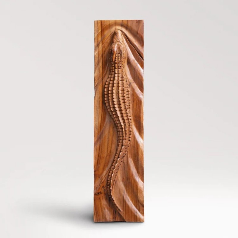 Crocodile Wood Wall Art